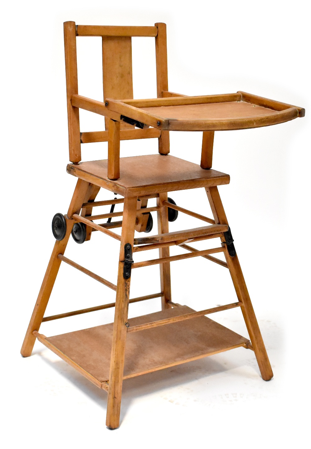 A child's metamorphic high chair.