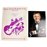 Frank Sinatra; a signed 'Quiet Nights of Quiet Stars' sheet music, signed and dated '77 to front,