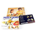 Three boxed Meccano sets, 'Meccano Standard Range Construction Set', for seven year olds plus,