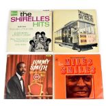 Four vinyl LPs, The Shirelles, 'The Shirelles Hits', Stateside Mono SL10041, Jimmy Smith,