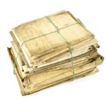 A collection of twenty-nine 18th century indentures, mainly relating to property and land,