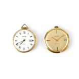 Ingersoll; a gold plated keyless wind open face pocket watch,