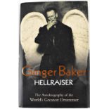 Ginger Baker; 'Hellraiser', a signed autobiography of the world's greatest drummer,