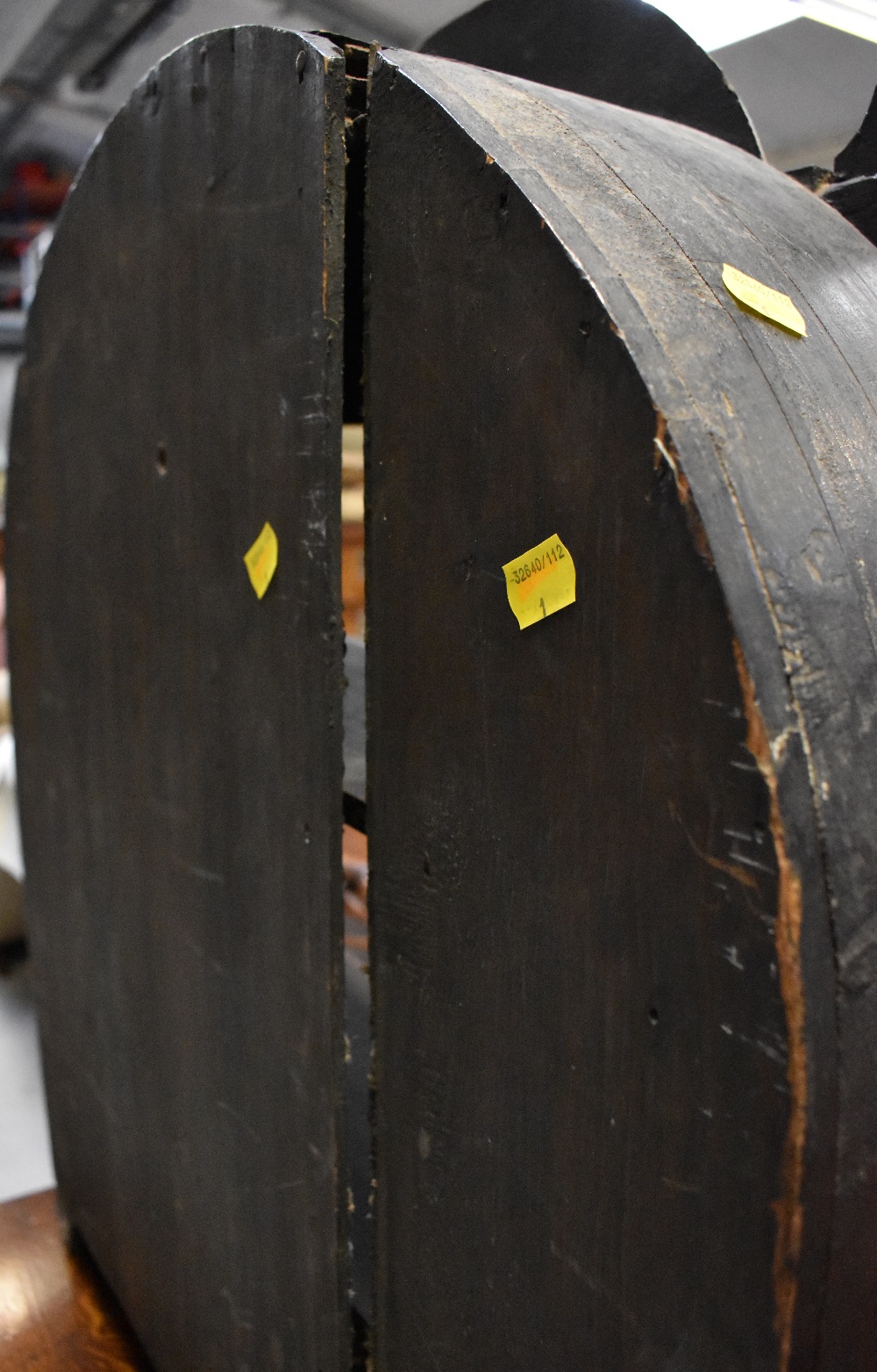 Antique oak shelves, - Image 4 of 4