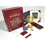 THE FRANKLIN MINT; a boxed Collector's Edition bingo set, with certificate of authenticity.