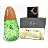 SERGIO TACCHINI; a large vintage display dummy perfume factice, height 10.5"/26cm, and a Pino