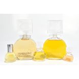 VANDERBILT BY GLORIA VANDERBILT; two large glass vintage display dummy perfume factices, circa