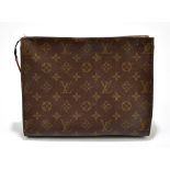 ***WITHDRAWN*** LOUIS VUITTON; a monogram canvas toilette washbag, no.47546, with gold tone hardware