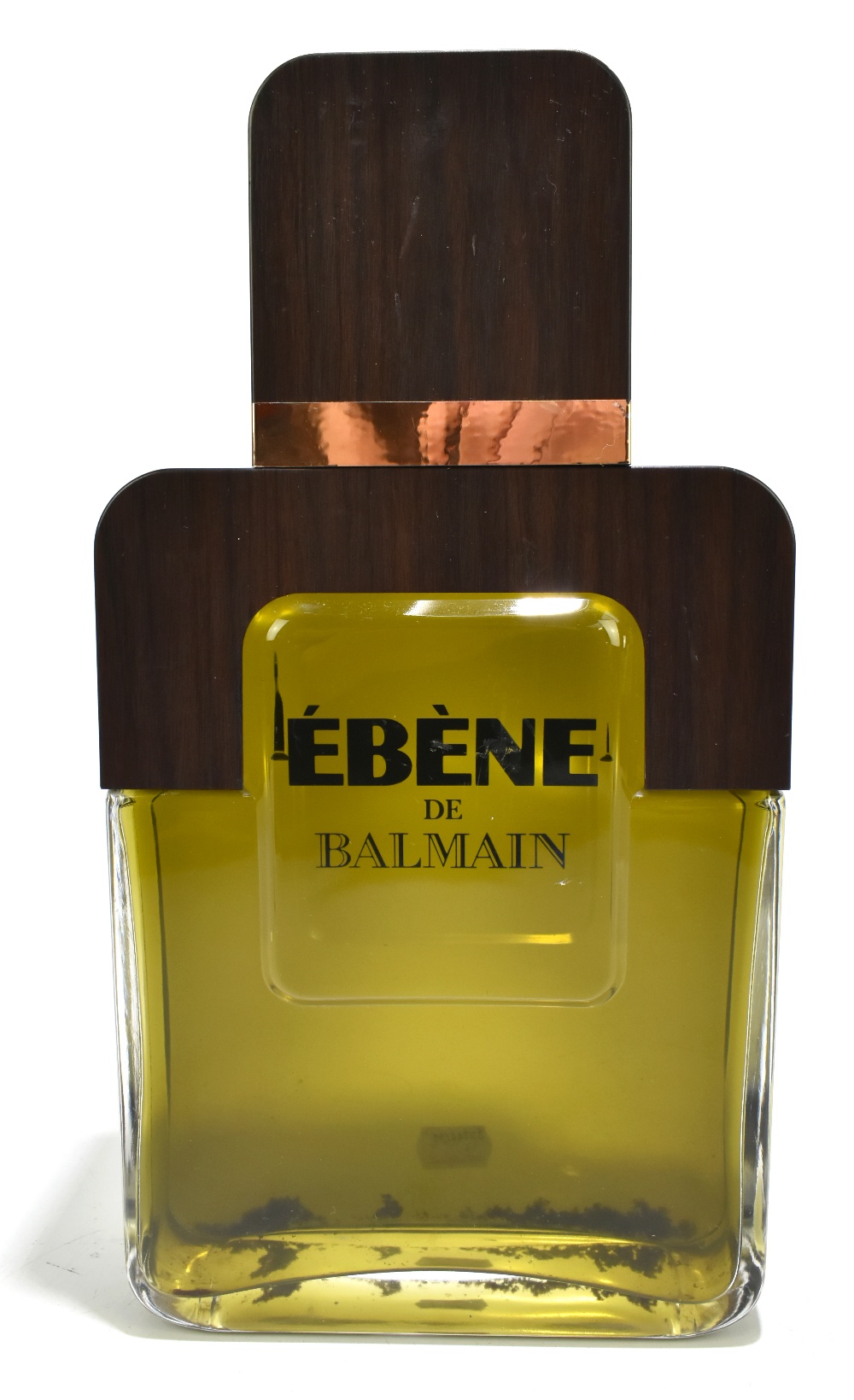 ÉBÈNE DE BALMAIN; a giant vintage display dummy perfume factice for men, height 14.5"/37cm.