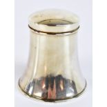 A sterling silver bell shaped lidded pot, stamped number 5901 to base, height 9cm, approx 3.47ozt/