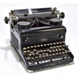 ROYAL; a vintage black typewriter.