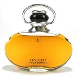 VENDETTA POUR HOMME BY VALENTINO; a giant vintage display dummy perfume bottle factice, height 11.
