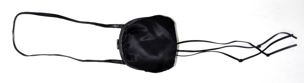 BOTTEGA VENETA; a black leather and satin shoulder bag with leather rose, serial no.108339084, 14 - Image 2 of 6