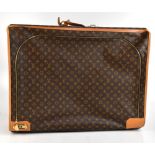 LOUIS VUITTON; a vintage monogram brown coated canvas leather and tan vachette leather Pullman