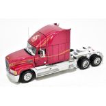 THE FRANKLIN MINT; a 1:32 dye cast model Mack Truck in maroon livery, boxed.Additional