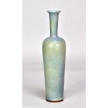 BERNDT FRIBERG (1899-1981) for Gustavsberg; a tall porcelain bottle covered in pale turquoise