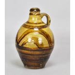 MICHAEL CARDEW (1901-1983) for Leach Pottery; a slipware cider flagon with iron brush decoration