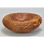 MIKE 'CHAI' SCOTT (born 1943); a turned burr oak bowl, stamped, diameter 23cm. (D)Additional
