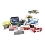 A quantity of boxed and unboxed diecast model vehicles comprising mainly Lledo,