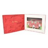 LIVERPOOL FOOTBALL CLUB; a photograph depicting the squad from the mid-1980s period,