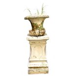 A column pedestal in the Classical style, height 70cm,