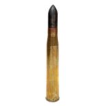 A 1943 6PR 7CWT (Lot 324) artillery shell case with armour piercing projectile stamped '523',