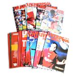 A quantity of Liverpool FC 2001-02 Season football away programmes,