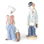 Two Lladró figures of clowns comprising 'Destination Bigtop' no.06245 and 'Circus Sam' no.