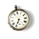 A Continental silver key wind 'Improved Correct Timekeeper' open face pocket watch, 48mm.