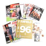 A quantity of Liverpool FC 2013-14 Season football programmes comprising Premier League: Everton