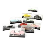 Ten Solido boxed model cars to include Fort T Bird 1961, Chevrolet 1950 Sedan,