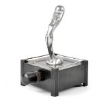 A Dunhill Art Deco 'Silent Flame' table lighter in the form of a naked young woman holding ball
