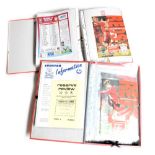 A quantity of Liverpool FC 1995-96 Season football programmes comprising Premier League: Everton