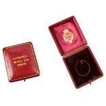 LIVERPOOL FOOTBALL CLUB; a gilt tooled and Moroccan leather empty box,