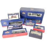 A group of eight boxed Bachmann OO gauge items (scale 1:76/00) to include a Class 4 11 Four Car Emu