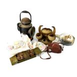 A varied collectors' lot to include a Kenyon British Rail railwayman's lamp, a cased Halina camera,