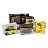 A quantity of boxed diecast model cars and vehicles to include a Corgi Eddie Stobart Ltd truck set,