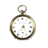H Samuel, Manchester; a George V hallmarked silver key wind 'Acme Lever' pocket watch,