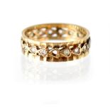 A 9ct gold eternity ring,