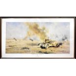 AFTER DAVID SHEPHERD; a print 'The Battle of Sidi Rezegh - 21st November 1941',