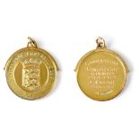 LIVERPOOL FOOTBALL CLUB; a 1918-1919 Lancashire Senior Cup Winners medal awarded to J Asbury,