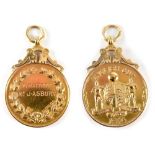 LIVERPOOL FOOTBALL CLUB; a rare FA Cup Runners Up medal for 1914, awarded to J Asbury,