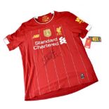 JURGEN KLOPP; a replica signed Liverpool shirt, UK size Small.