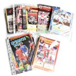 A quantity of 1980s Liverpool FC and other football programmes including 1981 Cup Winners Cup Paris