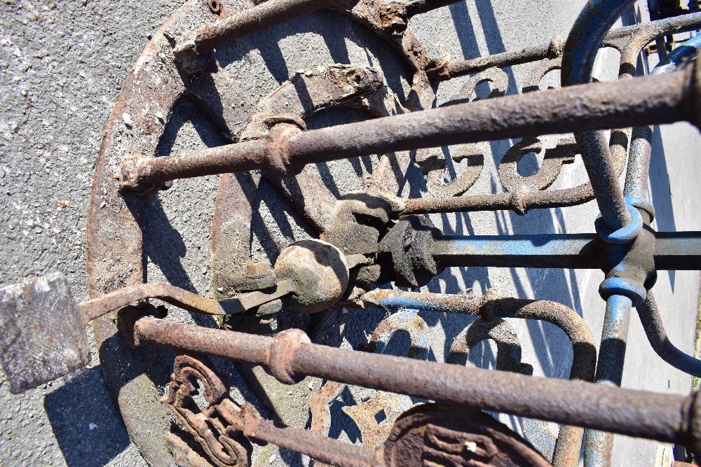 MACCLESFIELD TOWN FOOTBALL CLUB INTEREST; two early 20th century cast iron turnstiles by Bailey - Image 11 of 15