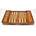 A contemporary hardwood backgammon board (lacking pieces).Additional InformationThe board is in good