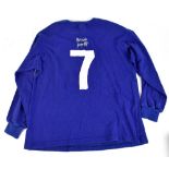 GEORGE BEST; a Toffs cotton retro remake Manchester United 1968 European Cup Final long sleeved