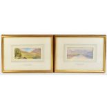 HERCULES BRABAZON BRABAZON (1821-1906); a pair of watercolours, 'Morning-Lake Ennerdale' and '