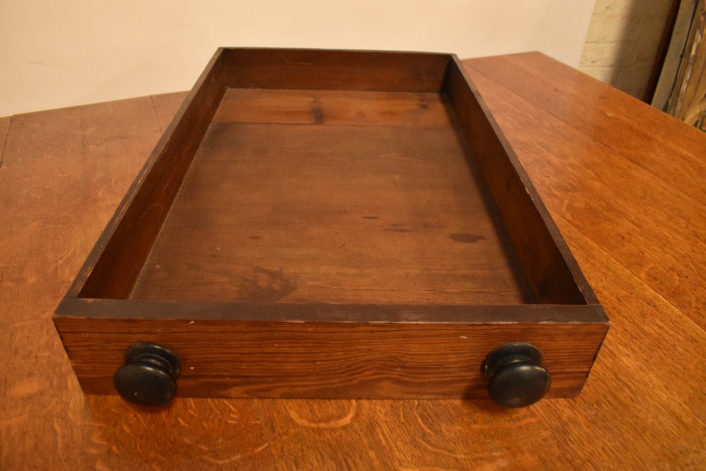 IN THE MANNER OF AUGUSTUS WELBY NORTHMORE PUGIN; an oak Gothic Revival dining table with moulded - Image 7 of 7