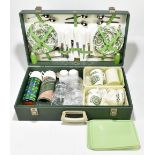 BREXTON; a cased vintage picnic set.